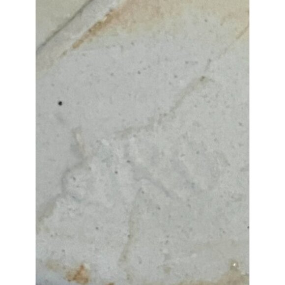 Vintage Ceramic Holiday Plate with Cardinals and Pinecones – Red & Gold Glaze – - Picture 5 of 6